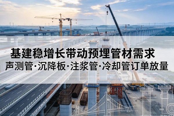 商州基建稳增长带动预埋监测管材需求，声测管、沉降板、注浆管订单持续放量