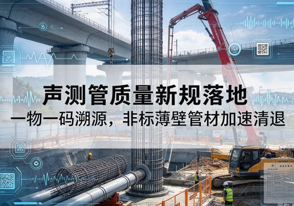 商州声测管质量新规落地，一物一码溯源，非标薄壁管材加速清退